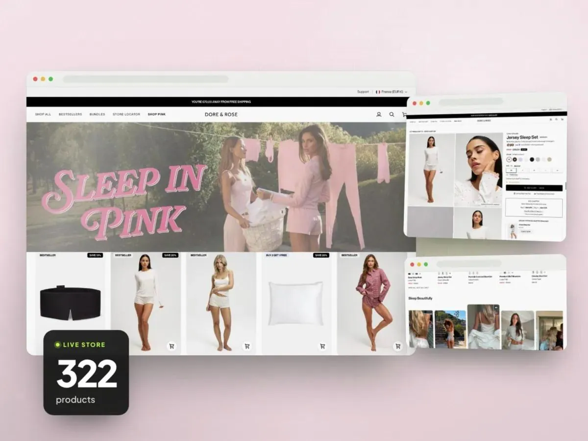 Sleepwear fashion store