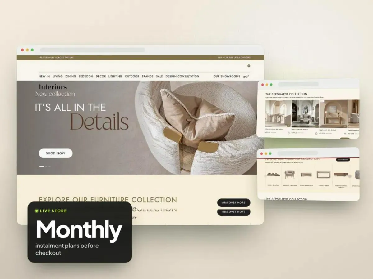 Luxury furniture store