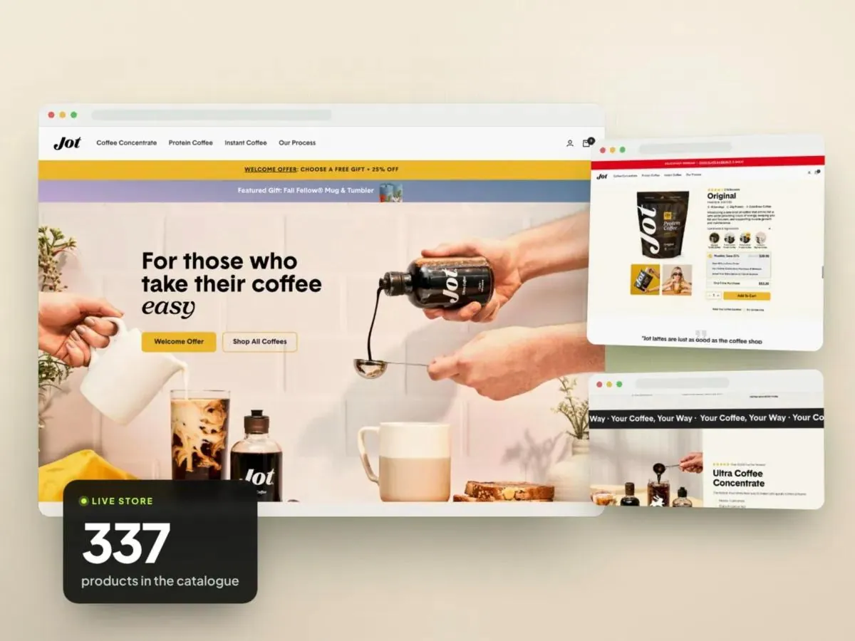 Coffee brand store